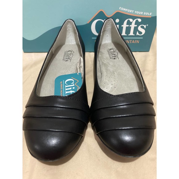 New Women's Cliffs by White Mountain Clara Black Flats Size 8 - Picture 8 of 9